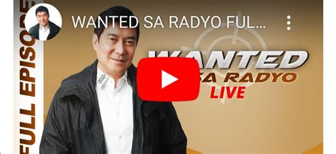 wanted sa radyo live today|raffy tulfo latest today.